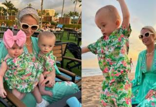 Paris Hilton is having a great time with her kids and husband during a vacation to Hawaii The 43-year-old DJ and heiress took to her official Instagram account and shared sweet snaps of her son and daughter along with her Husband Carter Reum. She captioned the carousel, “Magical Memories at @GrandWailea that I will cherish forever.” The Simple Life star uploaded a series of photos of her children soaking in sunlight beside a beach in Maui. Paris Hilton shares insights into her family vacation in Hawaii Her one-year-old son, Phoenix, and 6-month daughter, London wore matching Hawaiian-inspired ensembles. In the first two snaps, her toddler and infant can be seen resting on Hilton’s lap, while she is sitting on the white sandy beach and a bench at the resort respectively. Hilton donned a turquoise color full-length flowy dress paired with a Doir’s headband and beige color chunky sunglasses. The socialite also posted a clip of her walking on the pavement while carrying Pheonix in her arms. Moreover, the carousel also includes a group photo of Hilton with her family along with her brother Barron Hilton’s family. The TV personality concluded her post with a selfie of herself with her children and her husband Reum while sitting on the sand. It is pertinent to mention that Paris shares her son and daughter with her partner Reum. The couple welcomed both of their kids via surrogate.