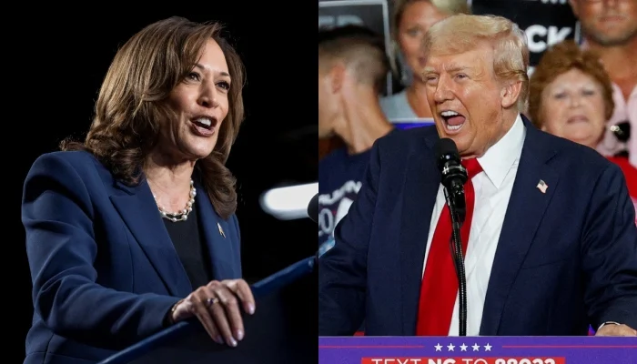 Trump, Harris exchange blows in revamped presidential race as Biden exits