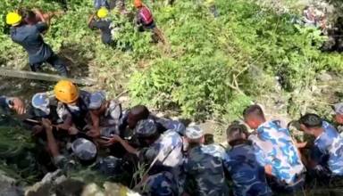 Tragedy Strikes: 14 Indians Dead, Many Missing After Bus Plunges into Nepal River