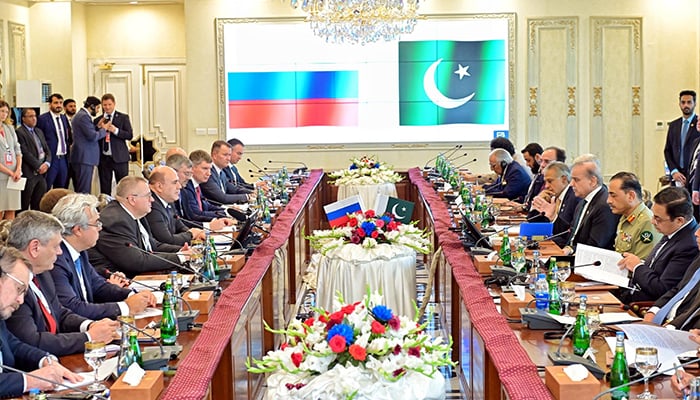 PM Shehbaz and Russian Counterpart Commit to Strengthening Ties on SCO Sidelines