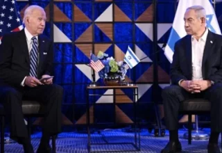 The U.S. president and Netanyahu have held discussions regarding Israel's response to a missile strike from Iran.