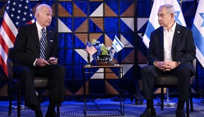 The U.S. president and Netanyahu have held discussions regarding Israel's response to a missile strike from Iran.