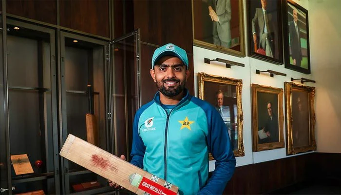 Babar Azam Honored at MCG: Bat Displayed Alongside Cricket Legends
